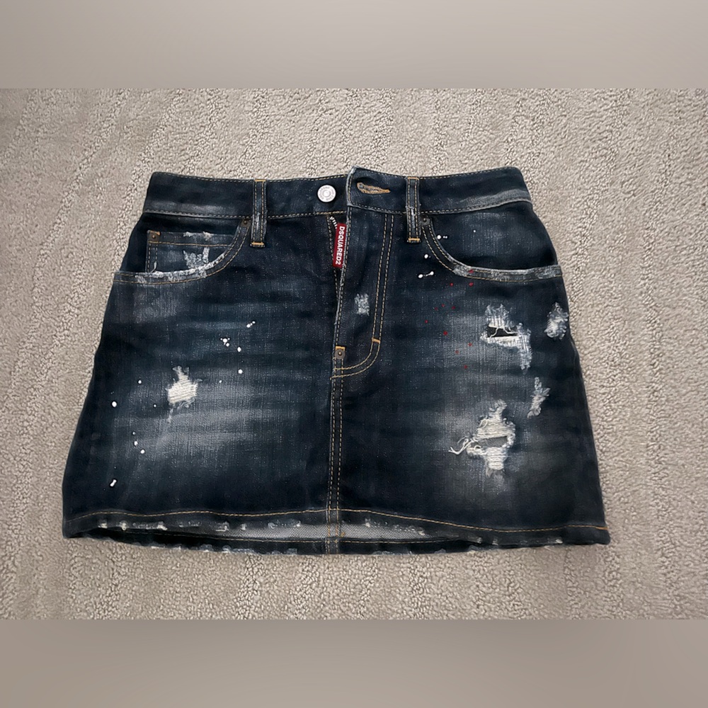 DESQUARED2 denim mini skirt 38